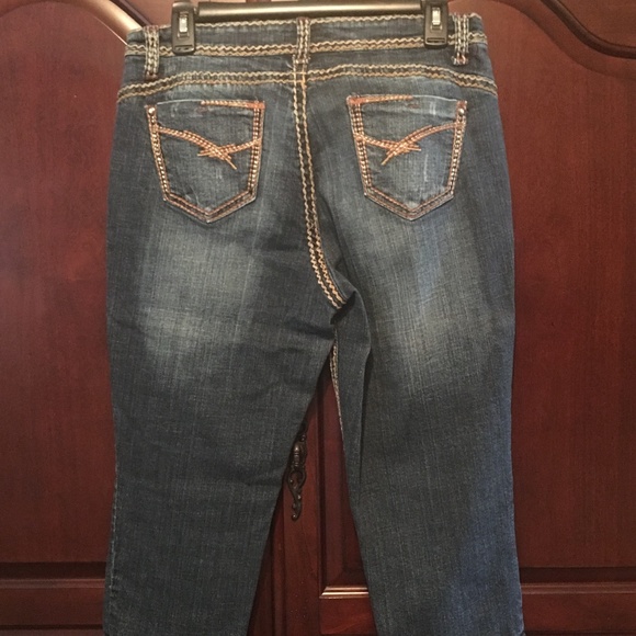 ZD Cropped Jeans with Stitching - Capri - Size 12 - Picture 3 of 8